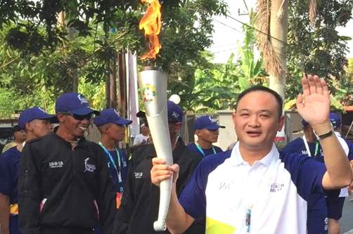 趙密升傳遞雅加達亞運圣火 紐恩泰空氣能征戰(zhàn)國際市場