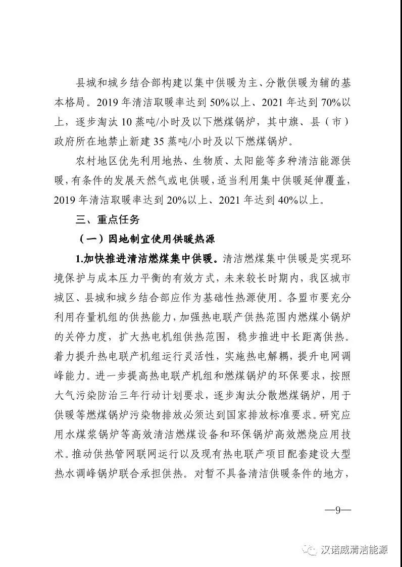 終于等到你《內(nèi)蒙古自治區(qū)冬季清潔取暖實施方案》